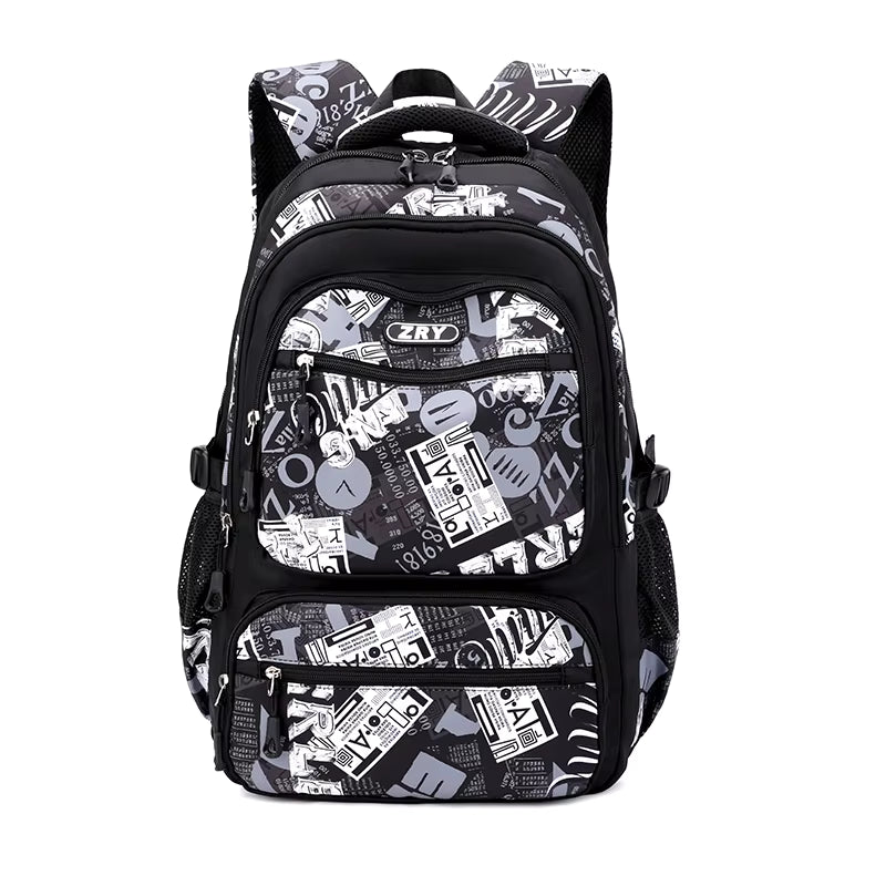 Bolso Impermeable para Niño, Diseño Nuevo, Gran Capacidad, Estampado Moderno, Bolsos para Adolescentes, Resistentes, Transpirables, para la Escuela